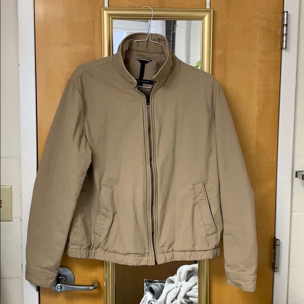 Tommy Hilfiger, tan casual jacket.